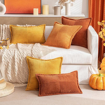 MIULEE Burnt Orange Decorative Throw Pillow Covers - Image 8
