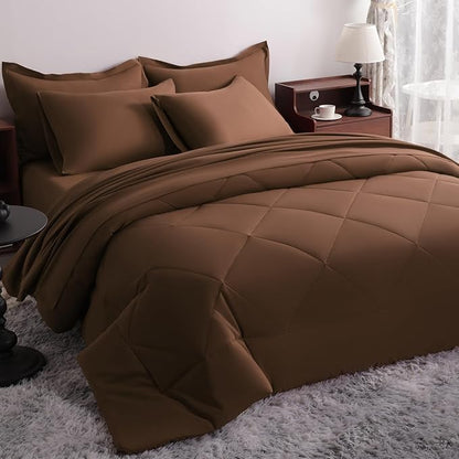 NTBAY King Comforter Set with Sheets, 7 Pieces Soft and Breathable King Bedding by NTBAY