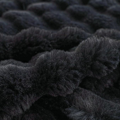 COOVA Faux Fur Throw Blanket for Couch, Cozy Soft and Fuzzy Plush Rabbit Fur - Image 5