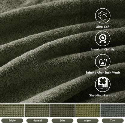 madison park 800gsm 100% cotton bathroom bath towel, close-up detail