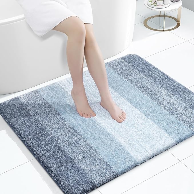 OLANLY Bathroom Rugs Mat 40x32, Extra Soft Absorbent Microfiber Bath Rugs by OLANLY