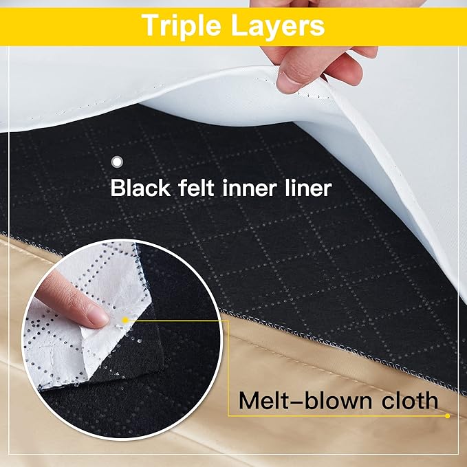 NICETOWN Thermal Insulated 100% Blackout Curtains, Dust Isolate Noise Reducing - Image 7