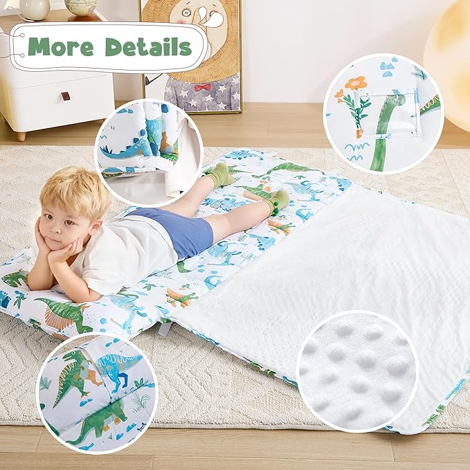 DJY Toddler Nap Mat, Kid Slumber Bag - Image 4