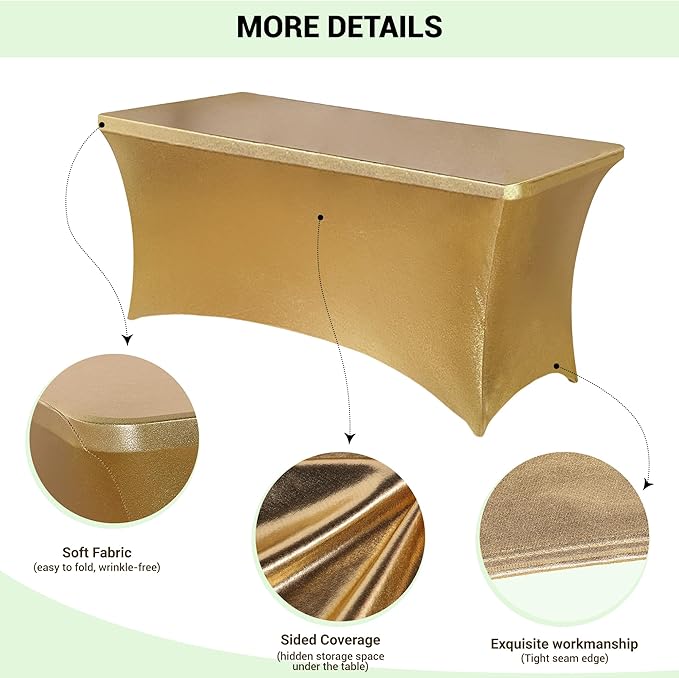 Obstal 6ft Stretch Spandex Table Cover - Image 3