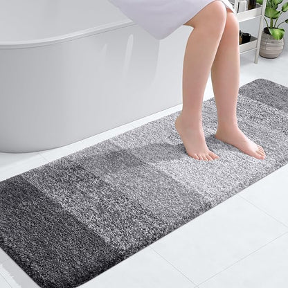 OLANLY Bathroom Runner Rugs 59x20, Extra Soft Absorbent Microfiber Bath Rugs by OLANLY