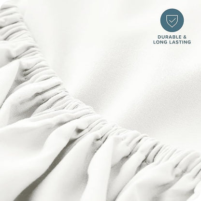 Bare Home Fitted Bottom Sheet Queen Size - Image 5