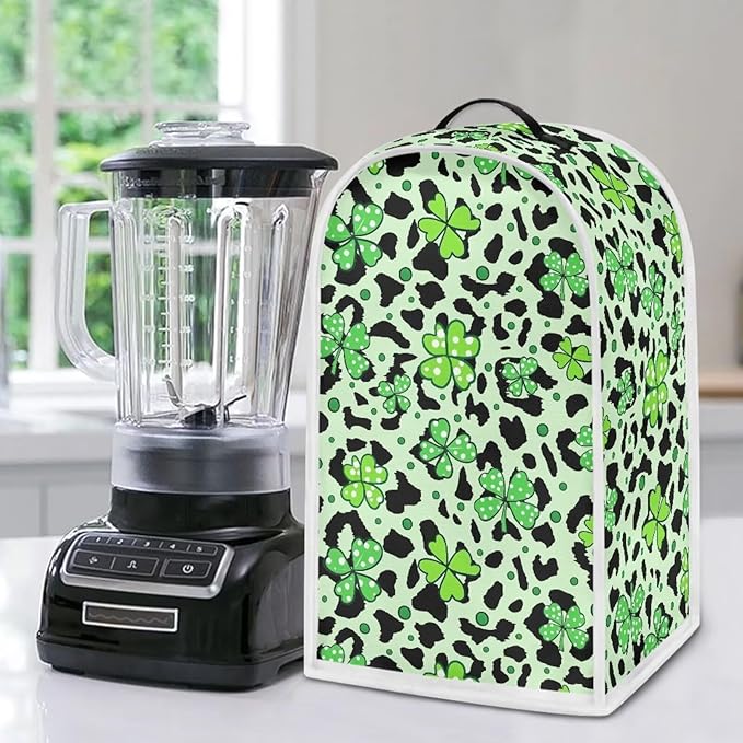 Talayituse Shamrock Leopard Print Blender Dust Cover, Fingerprint Protection - Image 5