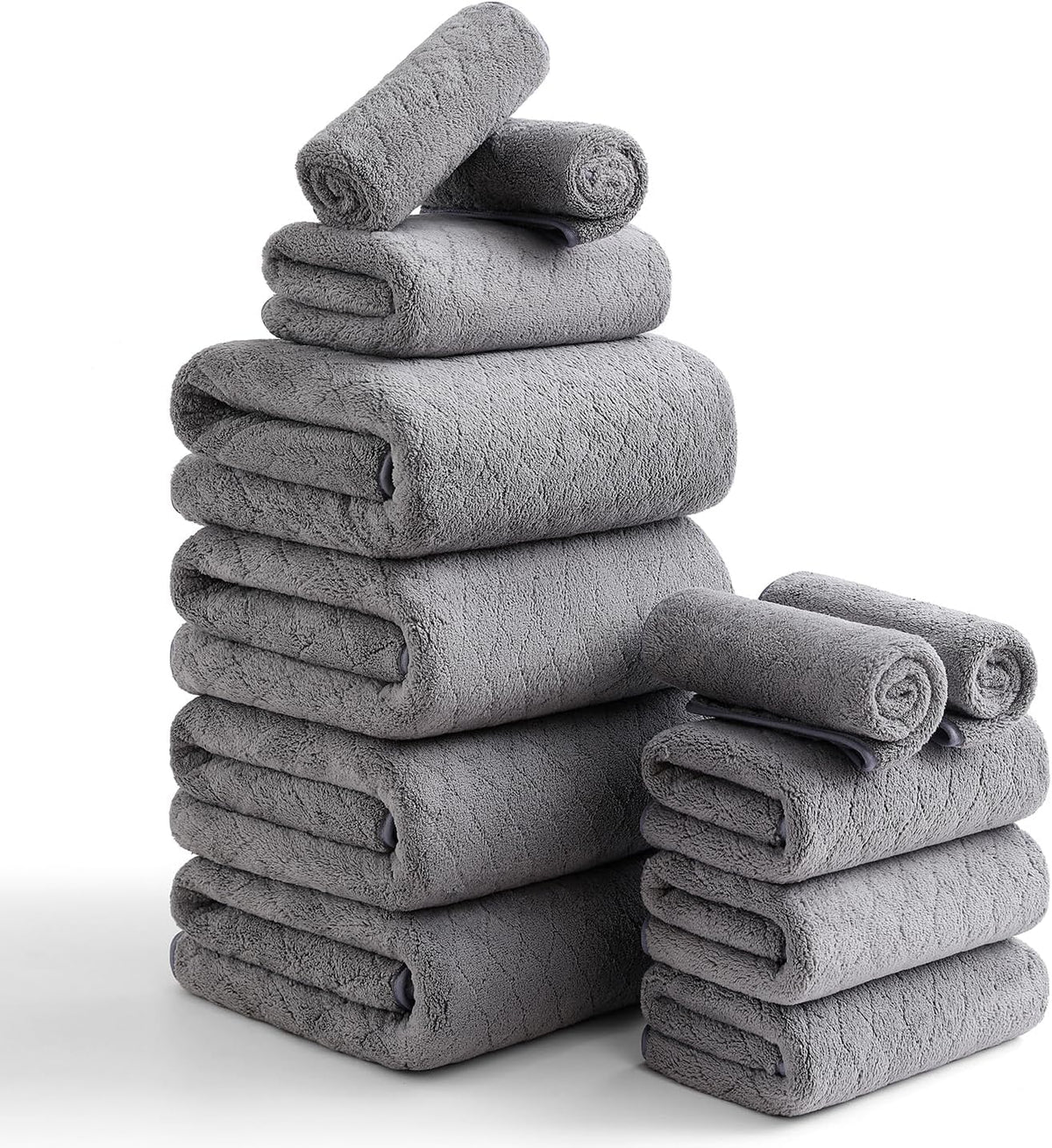 hailea luxury bath towels set - 12 piece, main product view