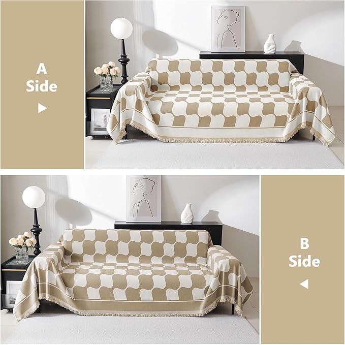 MEETSKY Couch Cover for Dogs Cats, Sofa Covers Washable Furniture Protectors - Image 4