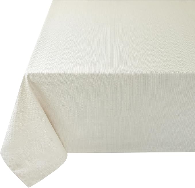 Benson Mills Cameron Textured Fabric Table Cloth, - Image 7