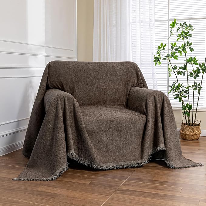 MEETSKY Oversized Chair Cover Small Couch Cover Armchair Sofa Cover by MEETSKY