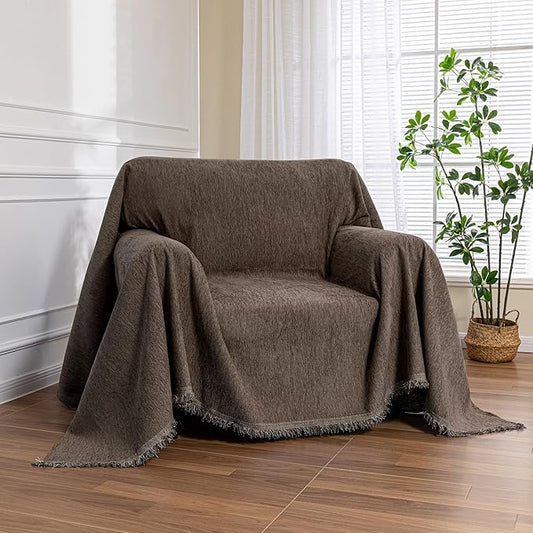 MEETSKY Oversized Chair Cover Small Couch Cover Armchair Sofa Cover by MEETSKY