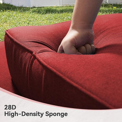 6" Thick Outdoor Cushions 22x24x6, 6-Set Deep Seat Patio Cushions - Image 2