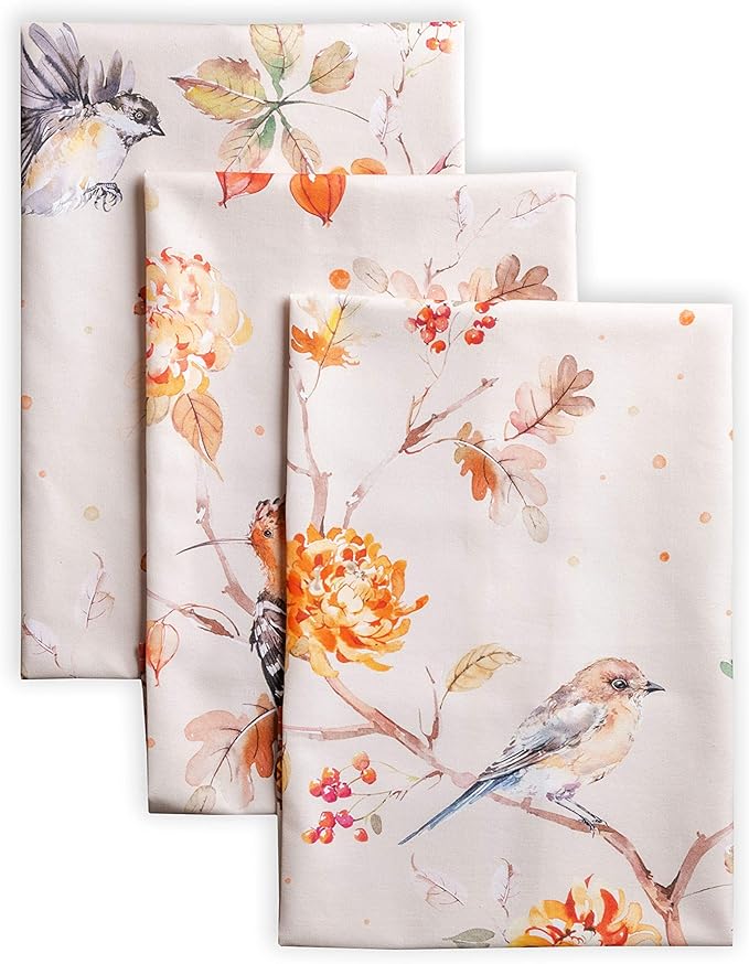 Maison d' Hermine Kitchen Towels Set of 3 100% Cotton 20" x 27.5" Reusable by MaisondHermine