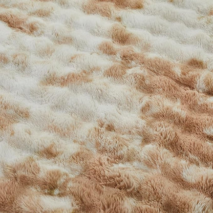 Faux Fur Throw Blanket for Couch Cozy Fuzzy Soft Plush Thick Fluffy Fleece - Image 2