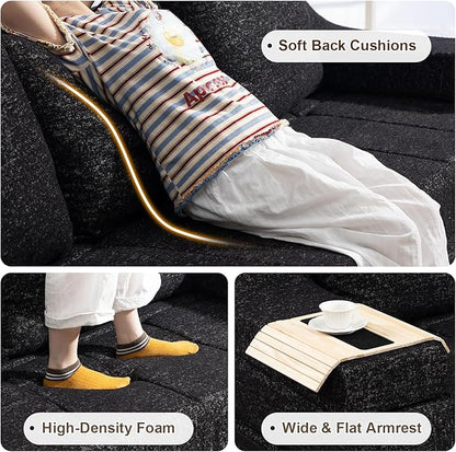 MEISSALIVVE Pull Out Sofa Bed, Queen Size Sleeper Sofa Bed - Image 6