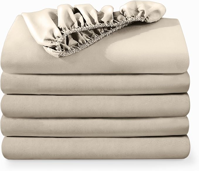 Bare Home 5-Pack Fitted Bottom Sheets Twin by BareHome