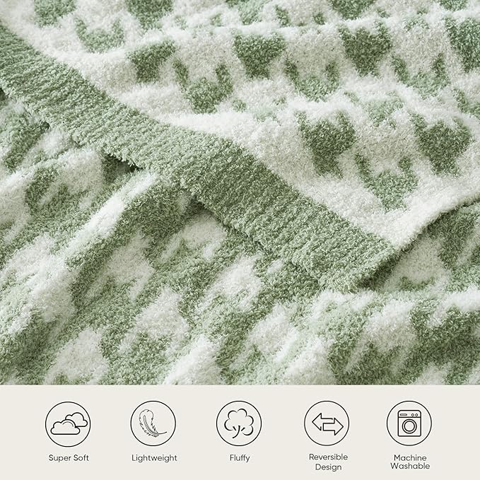 Snuggle Sac Houndstooth Throw Blanket - Image 3