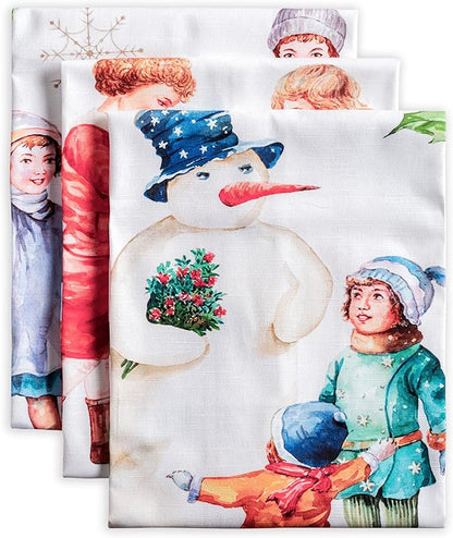 Maison d' Hermine Kitchen Towels Set of 3 100% Cotton 20" x 27.5" Reusable by MaisondHermine