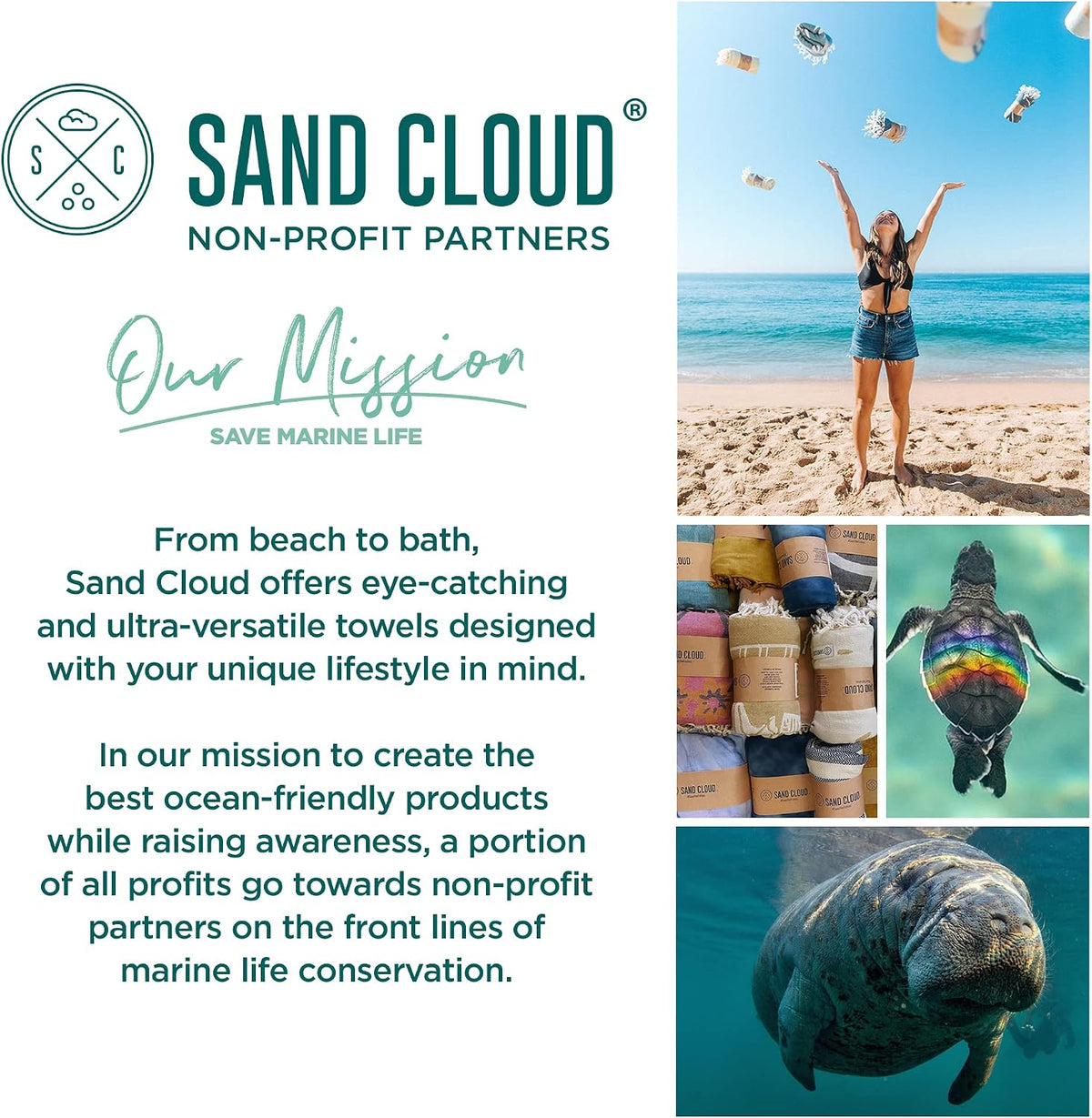 sand cloud turkish beach towel - sand resistant, package contents
