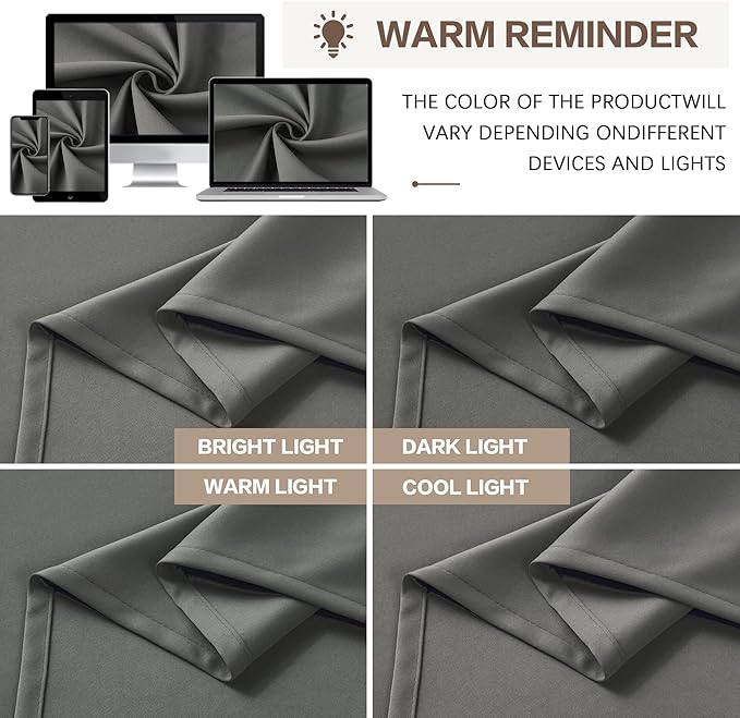 KEQIAOSUOCAI Blackout Pleated Curtains 95 Inches Long, Privacy Window Drapes - Image 8