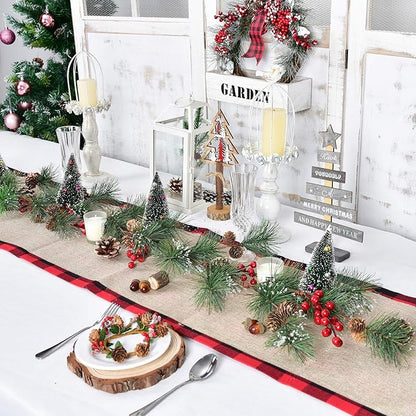 6 feet Christmas Pine Garland - Image 2