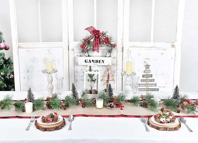 6 feet Christmas Pine Garland - Image 6
