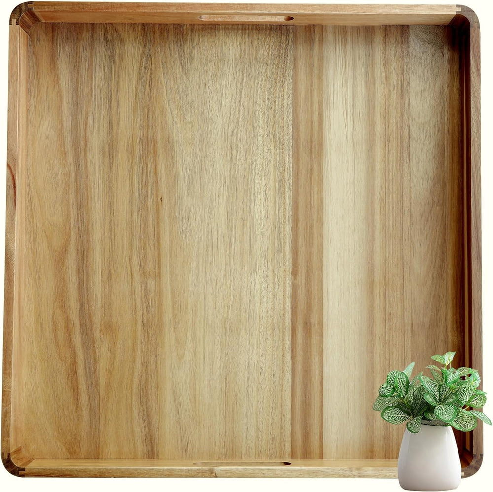 Extra Large Ottoman Tray, Big Wooden Serving Trays, Rectangle