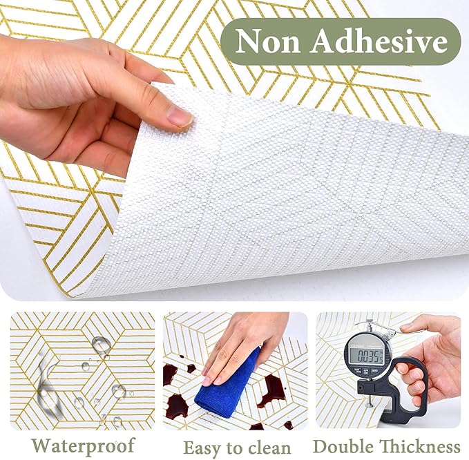 Shelf Liners for Kitchen Cabinets 17in x 40FT, Non Adhesive Cabinet Liner - Image 4