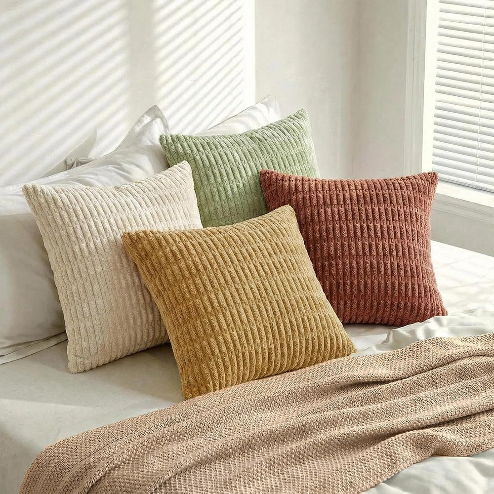 Fancy Homi 4 Packs Decorative Throw Pillow Covers for Living Room Couch Bed, ...