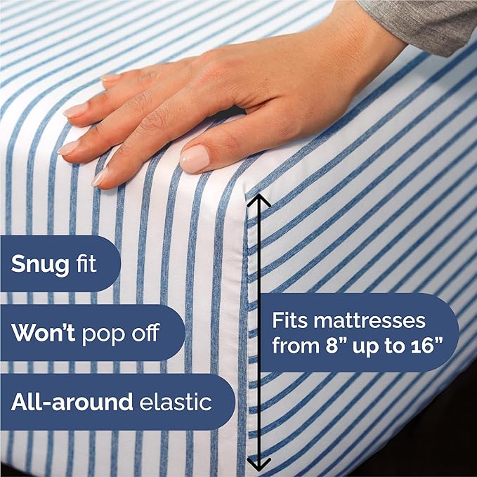 Split King Size 5 Piece Sheet Set - Image 3