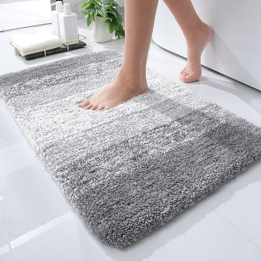 OLANLY Bathroom Rugs Mat 24x16, Extra Soft Absorbent Microfiber Bath Rugs by OLANLY