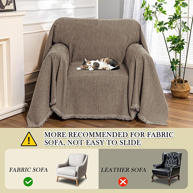 MEETSKY Small Couch Cover Oversized Armchair Sofa Cover Washable - Image 2