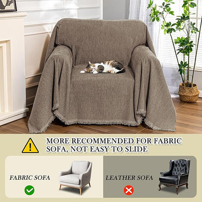 MEETSKY Small Couch Cover Oversized Armchair Sofa Cover Washable - Image 2