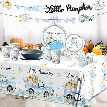 Little Pumpkin Baby Shower Decorations Tableware, Napkins - Image 2