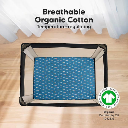 2-Pack Mini Crib Sheets Fitted - Image 2