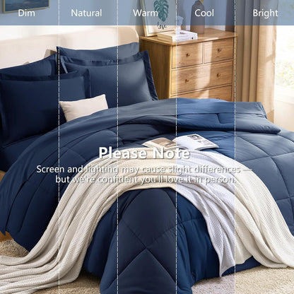cozylux full size comforter sets, 7-piece bed in, view 9