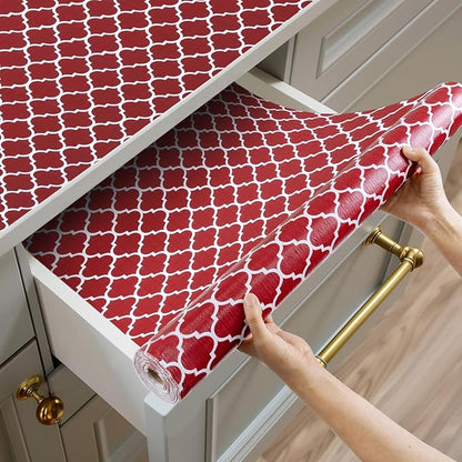 Shelf and Drawer Liner for Kitchen Cabinets Non-Adhesive, Strong Grip Non-Slip by Shinlendid