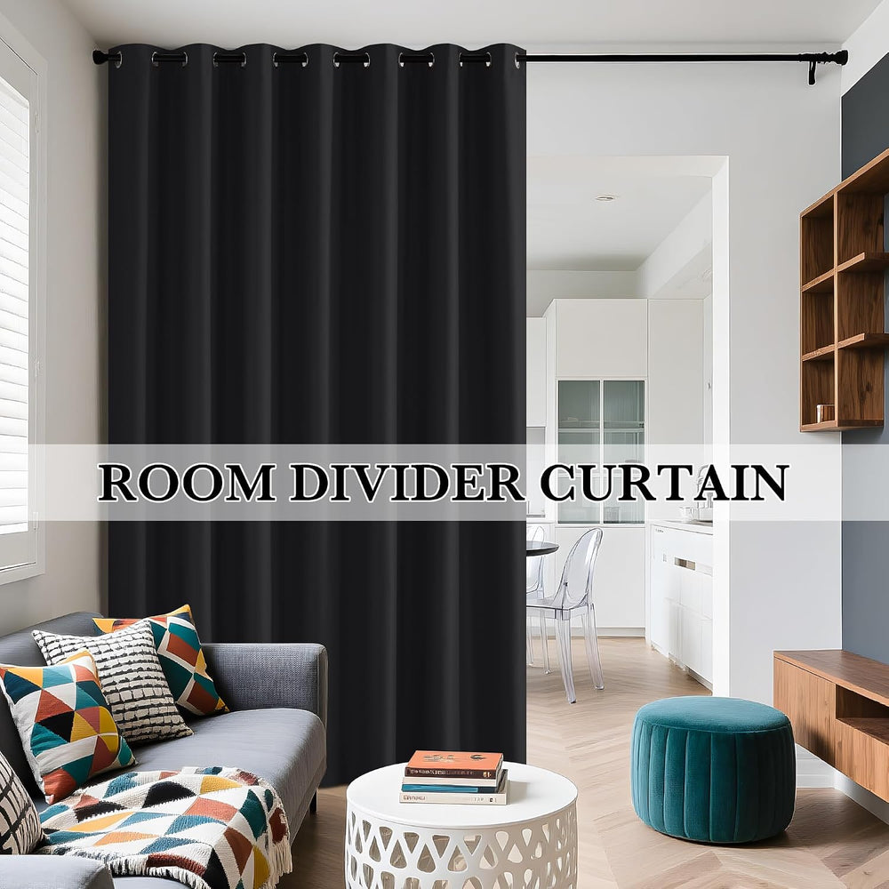 RYB HOME 100% Blackout Curtain, Bedroom Patio Sliding Glass Door Drape