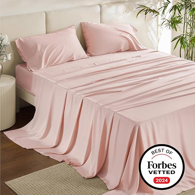 Bedsure Full Size Bed Sheets, Cooling Sheets, Rayon Derived from Bamboo - Image 7