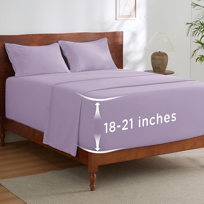 Bedsure Deep Pocket King Sheet Set by BEDSURE
