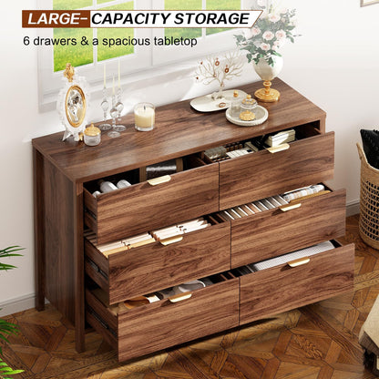 ieejdn dresser for bedroom with 6 drawers, 47.2", close-up detail