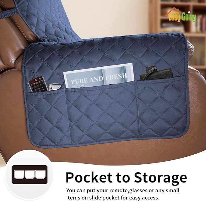 Easy-Going Oversized Recliner Cover Reversible Couch Cover Sofa Cover - Image 3