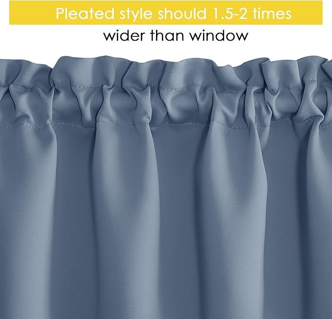 NICETOWN 4 Panels Farmhouse Kitchen Valance - Image 3