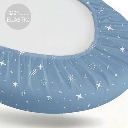 Baby Bassinet Sheets 3 Pack, Fitted Cradle Sheets - Image 5