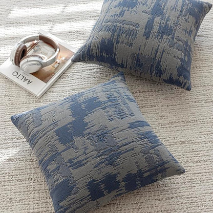 Set of 2 Art Textured Throw Pillow Covers, Abstract Sculpted Design - Image 4