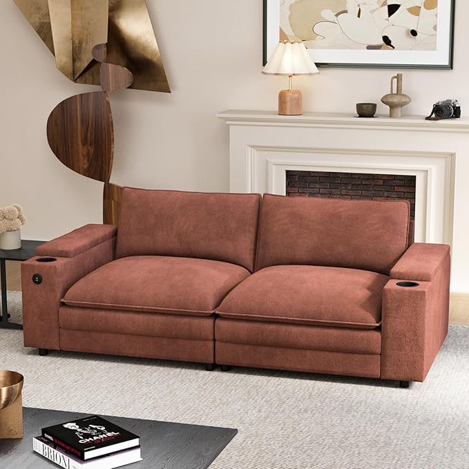 81.5" Loveseat Cloud Sofa Couch by Unknown
