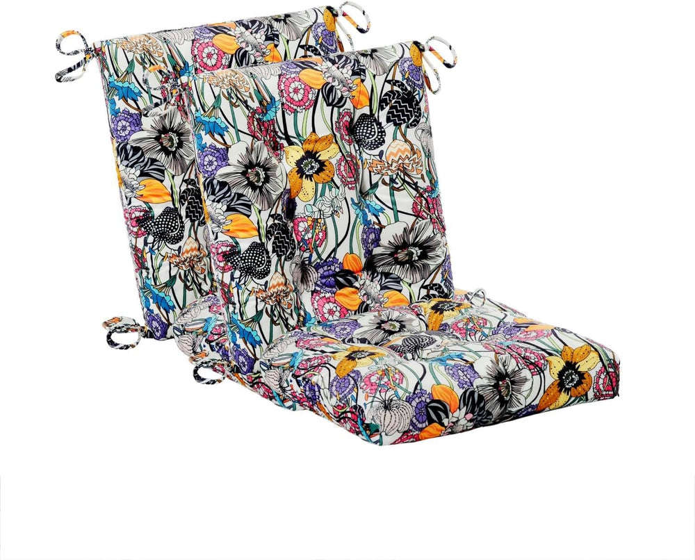 Patio Cushion, Rocking Chair Cushion, Tufted Pads, Set of Upper and Lower wit...