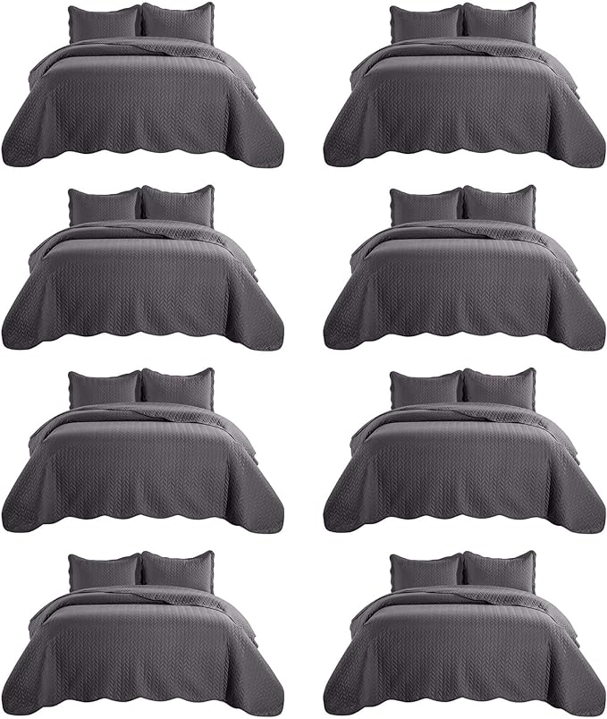 IR Imperial Rooms 8 Pack California King Quilt Bedding Set by IRImperialRooms