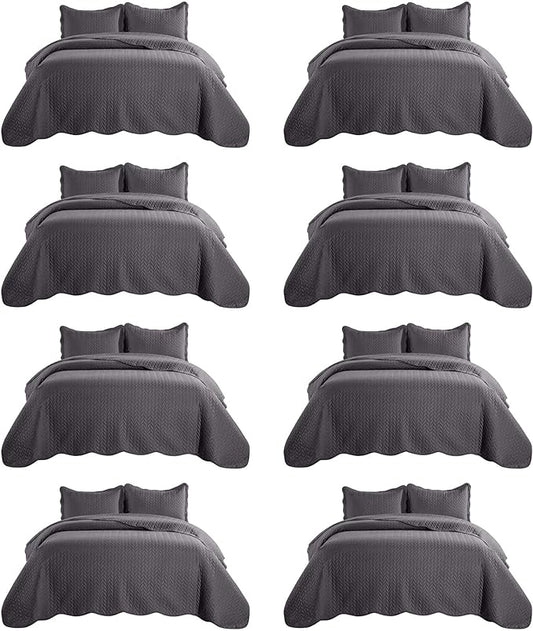 IR Imperial Rooms 8 Pack California King Quilt Bedding Set by IRImperialRooms